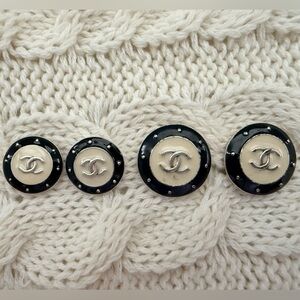 Authentic Chanel CC Buttons – Graduated Set